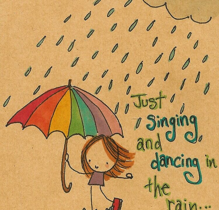 ‘Singing and dancing in the rain’ voor de zuidactie.